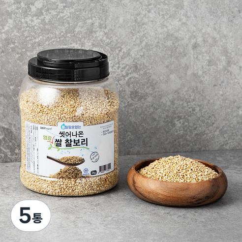 대구농산 씻어나온 국산 영광 쌀찰보리, 2kg, 5통