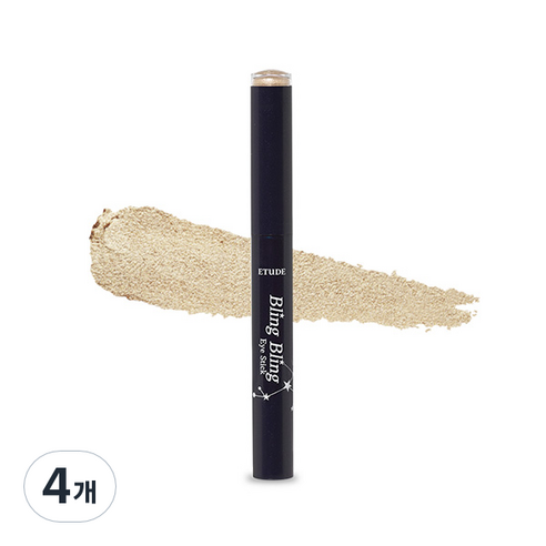 에뛰드하우스 블링블링 아이 스틱 섀도 1.4g, 9호 금빛 꼬리별, 4개
