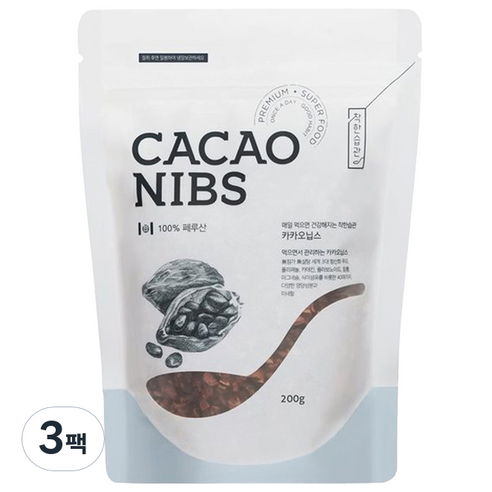 착한습관 카카오닙스, 200g, 3개