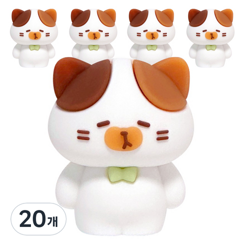 고양이 연필깎이, 흰색, 20개