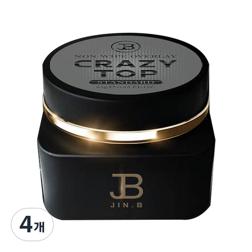 진비 크레이지 논와이프 탑 젤 스탠다드 25g, 4개