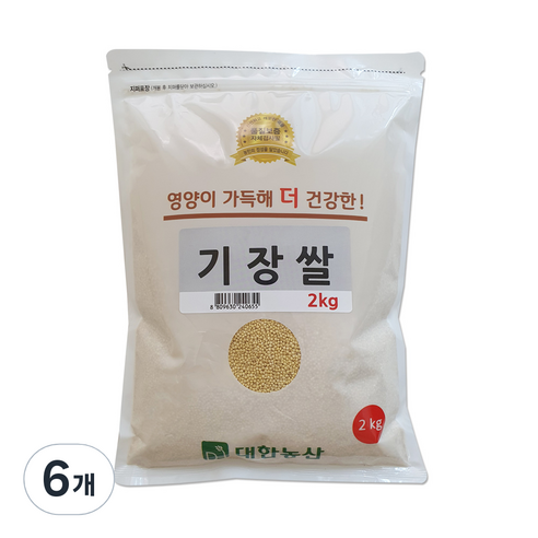 대한농산 기장쌀, 2kg, 6개