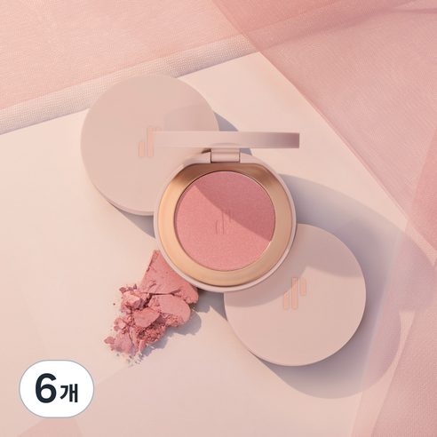 하트퍼센트 도트 온 무드 글로우 블러셔, 로즈플러시, 6개