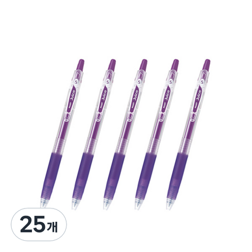 파이롯트 주스 젤잉크펜 0.5mm LJU-10EF, 그레이프, 25개