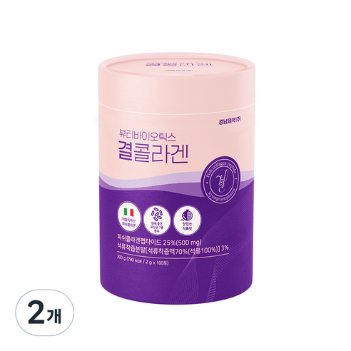 경남제약 뷰티바이오틱스 결콜라겐 100p, 2개, 200g