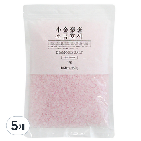 바스참 소금호사 다이아몬드 솔트 장미, 1kg, 5개