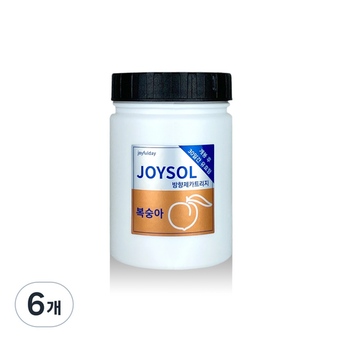 기분좋은날 방향제 카트리지 리필 복숭아 소, 180g, 6개, 과일/트로피칼향