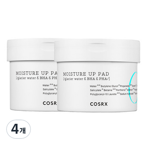 코스알엑스 원스텝 모이스쳐 업 토너 패드, 140ml, 4개