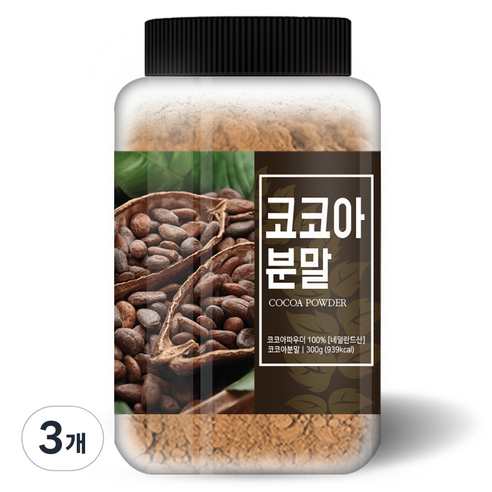 건강스토리 코코아 파우더, 300g, 1개입, 3개