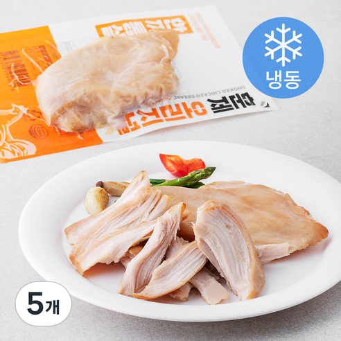 한끼통살 훈제 오리지널 닭가슴살 (냉동), 100g, 5개