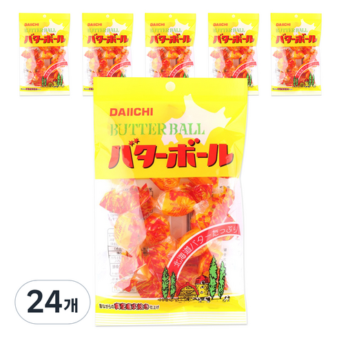 다이이치 버터볼 캔디, 90g, 24개