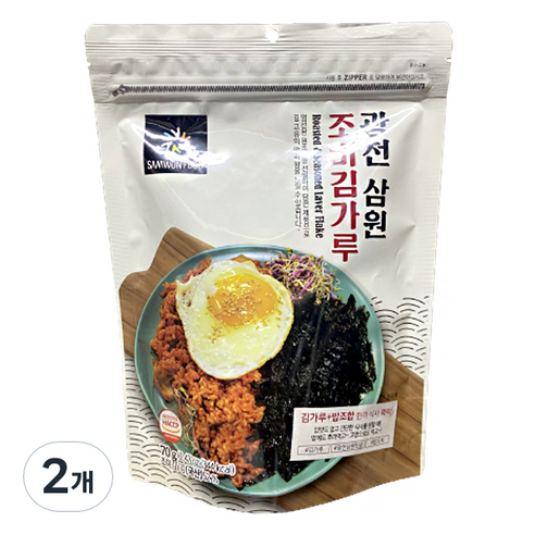 삼원 광천 조미 김가루, 70g, 2개