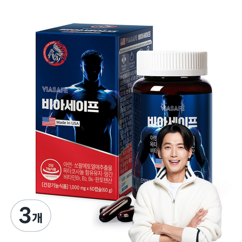 유앤티바이오 비아세이프, 60정, 3개