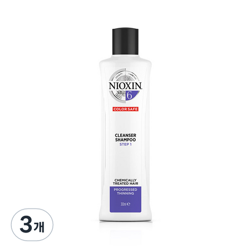 니옥신 3D 케어시스템 클렌저 샴푸 System 6, 300ml, 3개