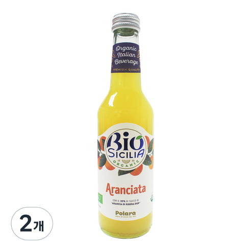 폴라라 유기농 아란시아타 오렌지, 2개, 275ml
