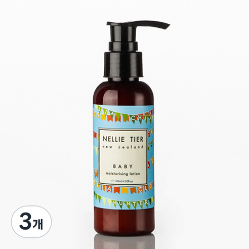넬리티어 베이비 모이스춰라이징 로션, 120ml, 3개