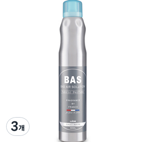 BAS 섬유 탈취제 선셋마린향 본품, 400ml, 3개, 선셋 마린향