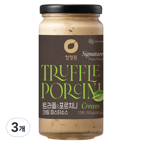 청정원 트러플 & 포르치니 크림 파스타소스, 350g, 3개 
건강분말/건강환