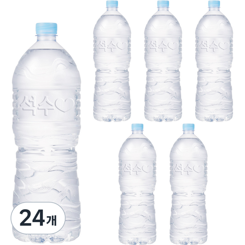 석수 무라벨 생수, 2L, 24개