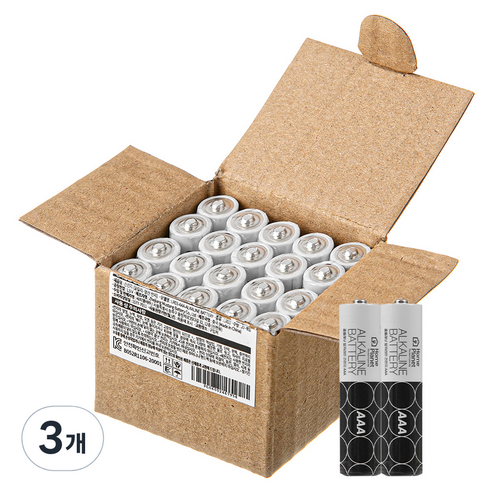 홈플래닛 알카라인 AAA건전지, 20개입, 3개