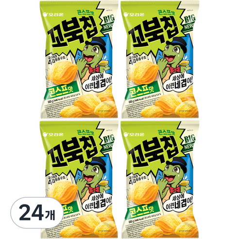 꼬북칩 콘스프, 80g, 24개