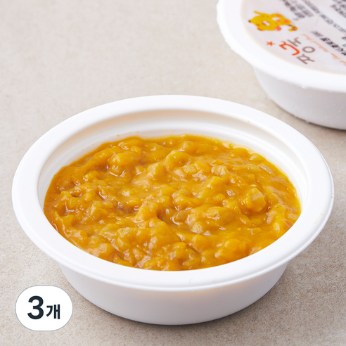 짱죽 단호박사과토핑, 혼합맛(단호박/사과), 100g, 3개
