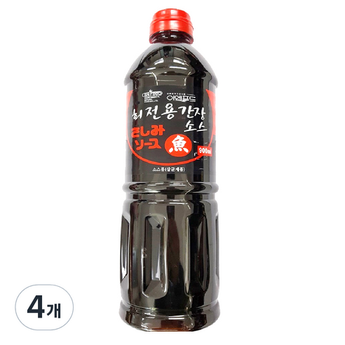 이엔 회전용 간장, 900ml, 4개
