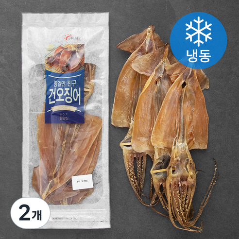 영일만친구 건오징어 3미 (냉동), 240g, 2개