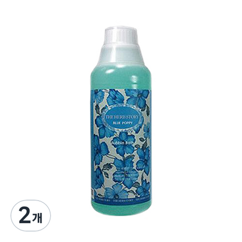 더허브스토리 버블바스 블루퍼피, 1000ml, 2개