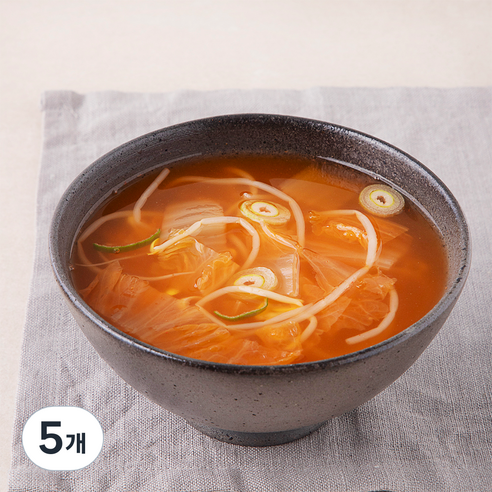 바다원 초이스쿡 김치콩나물국, 600g, 5개