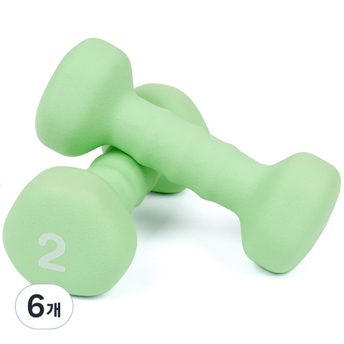 코멧 논슬립 삼각 아령, 2kg, 6개
