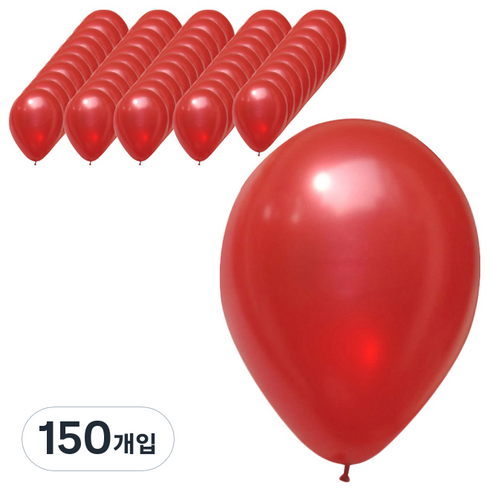 파티팡 라운드 풍선 30cm, 펄 레드, 150개입