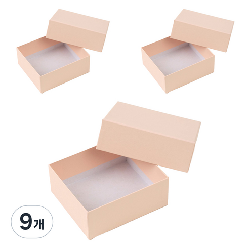 뮤니드 그레이스 소프트 지함 미니 선물상자, 9개, 핑크