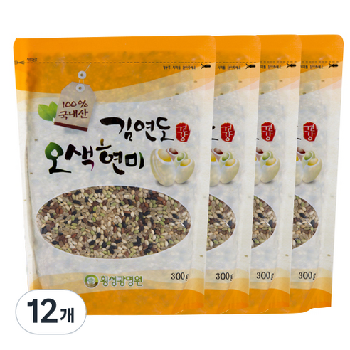 김연도 웰빙 오색현미, 300g, 12개