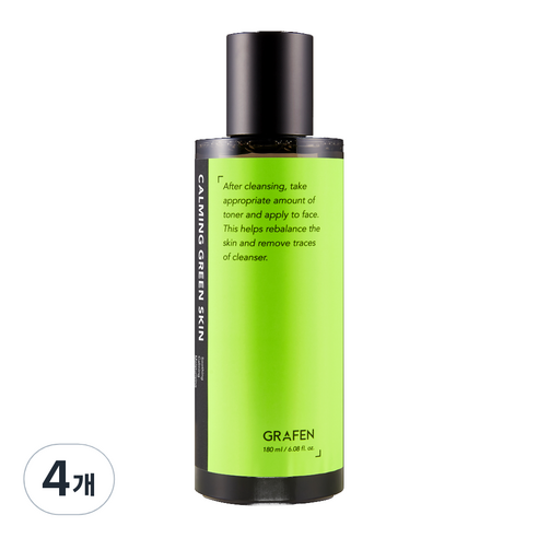 그라펜 카밍 그린 스킨, 180ml, 4개