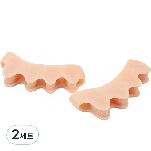 바이미 발가락 실리콘 밴드 좌우 세트 스킨, 2세트