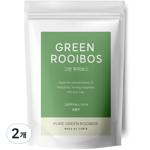 유리아 그린 루이보스 삼각 티백, 1.2g, 50개입, 2개, 1.2g