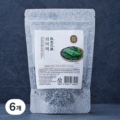 어식백세 쇠미역, 260g, 6개