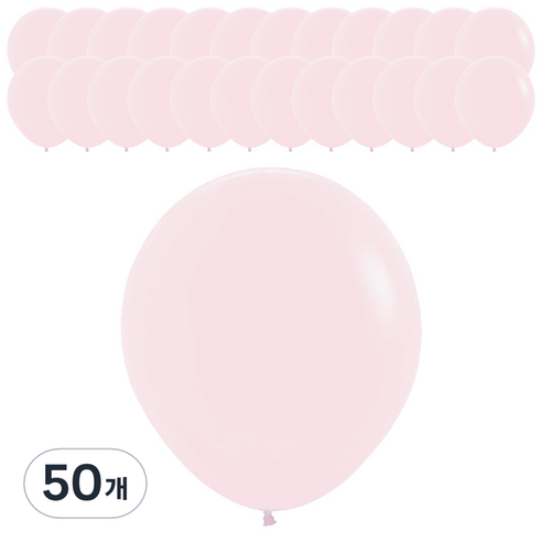 셈퍼텍스 풍선 45cm, 파스텔메이트 핑크, 50개