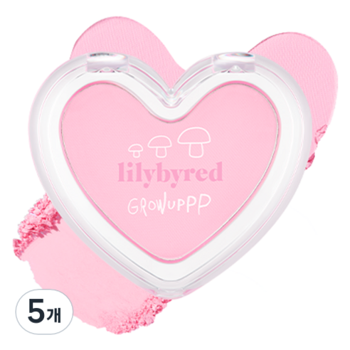 릴리바이레드 그로우 업 컬렉션 러브빔 블러 치크 4g, 07 #딸기블러, 5개