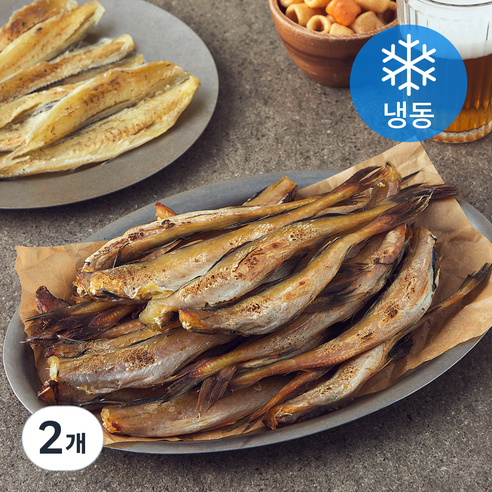 해맑은푸드 반건조 조미 노가리 (냉동), 700g(소), 2개