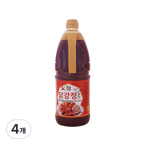 첫맛 닭강정 매운맛 소스, 2.1kg, 4개