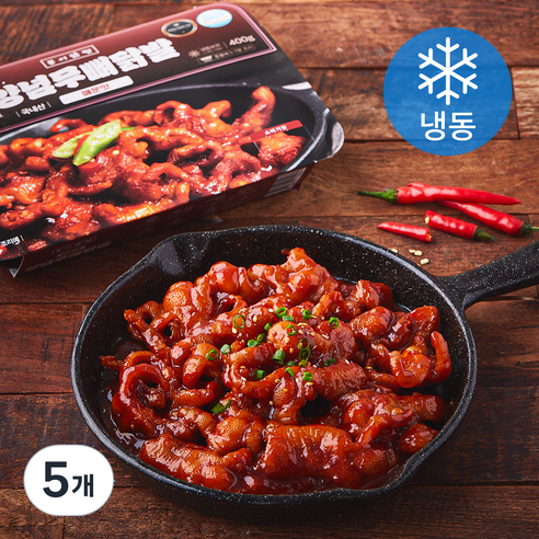 봉이 매운 양념 무뼈닭발 (냉동), 400g, 5개