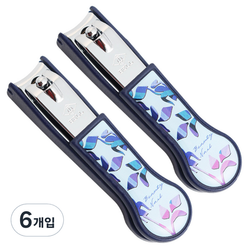 세븐스타 디자인 손톱깎이, 블루, 6개
