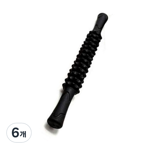 에어서핑 13절 롤마사지바, 블랙, 6개