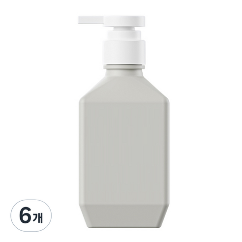 뉴앤룩 폴리 샴푸 바디워시 리필용기 400ml, 그레이, 6개