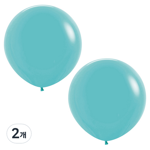 셈퍼텍스 대형풍선 90cm 2p, 캐러비안블루, 2개