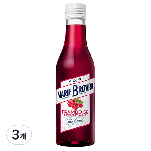마리브리자드 라즈베리 시럽, 250ml, 3개