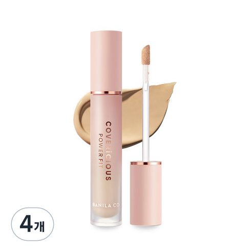 바닐라코 커버리셔스 파워 핏 컨실러 5.5g, 23호 피넛, 4개