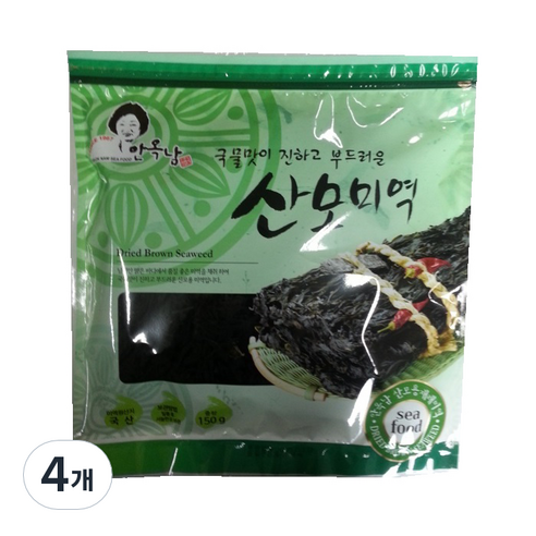 안옥남 산모미역, 150g, 4개
